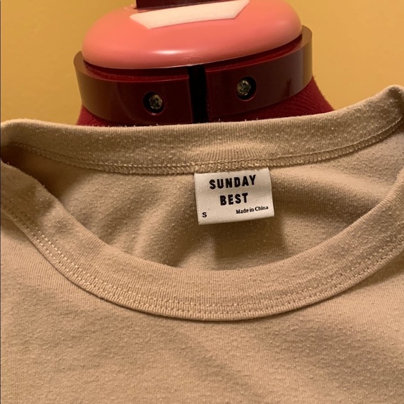 Aritzia Sunday Best BestHug Little Ribbed T-Shirt Baby Tee - Picture 3 of 8